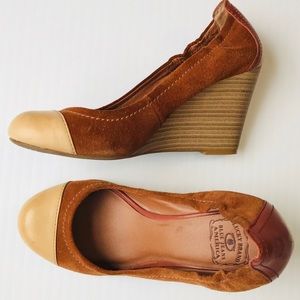 Lucky Brand Leather Wedges